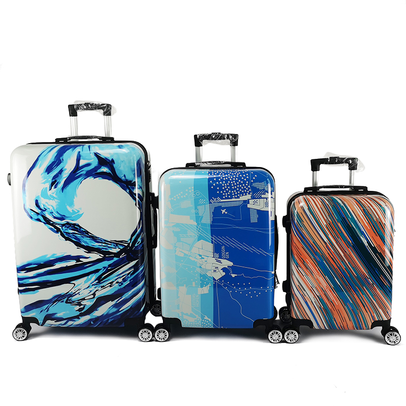 ການພິມ Luggage Hardside Spinner Suitcase ກັບ Inay Lock